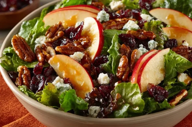 Apple Cranberry Pecan Blue Cheese Salad
