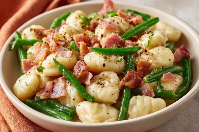 Bacon & Green Bean Gnocchi