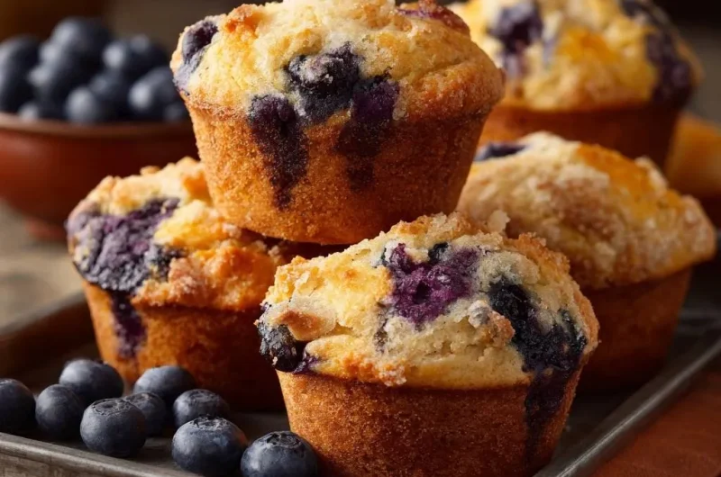 Bakery-Style Blueberry Streusel Muffins