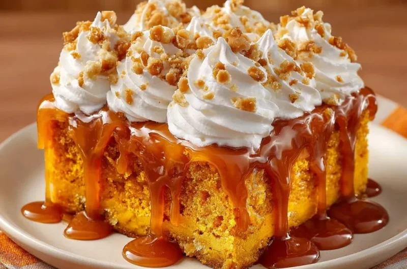 Caramel Pecan Pumpkin Cake