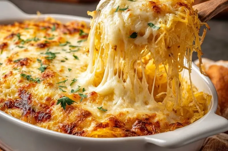 Cheesy Baked Spaghetti Squash