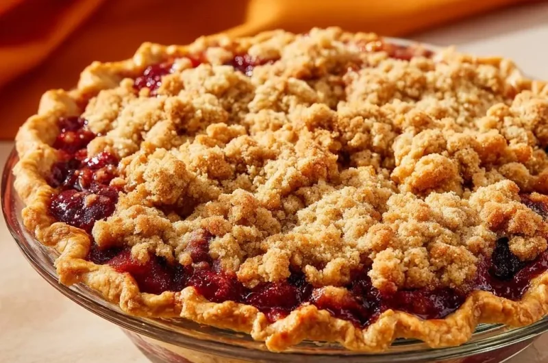 Cherry Crumb Pie