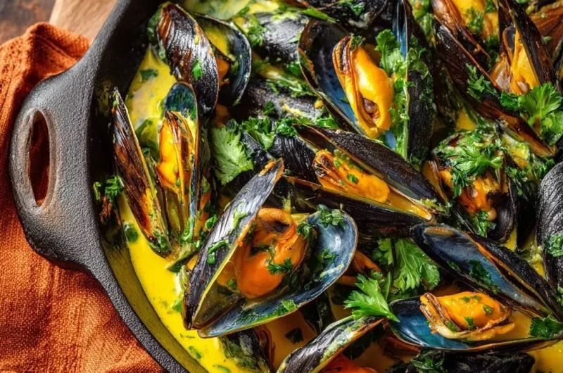 Coconut Curry Mussels