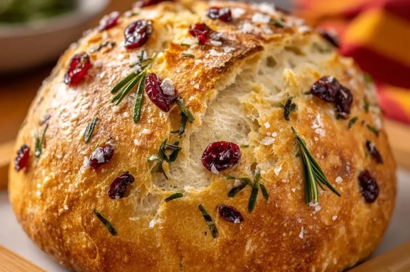 Cranberry Rosemary Artisan Bread