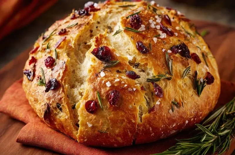 Cranberry Rosemary Sea Salt Bread