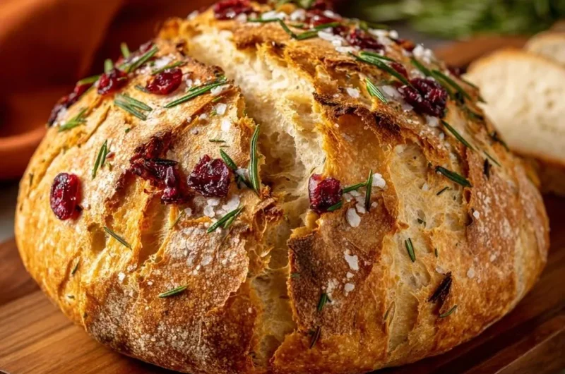 Cranberry Rosemary Sea Salt Bread