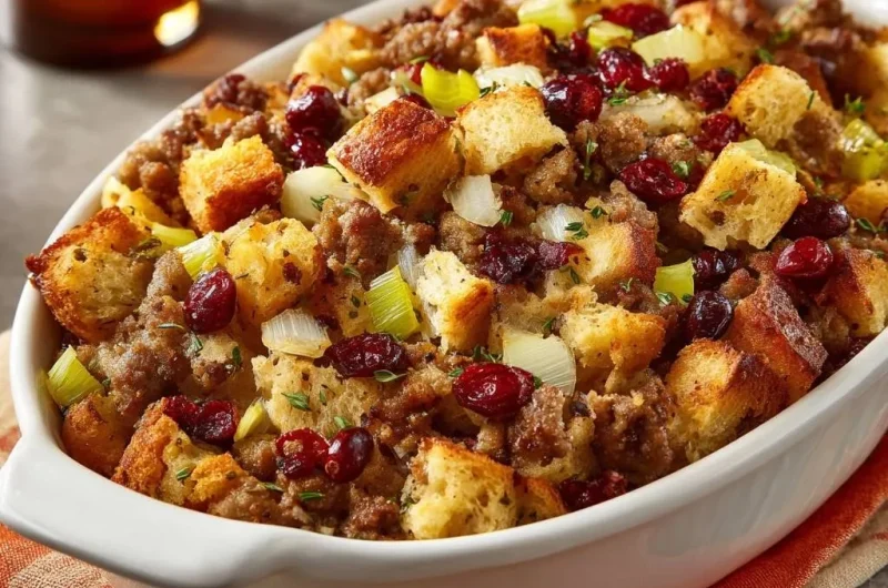 Cranberry Sausage Stuffing