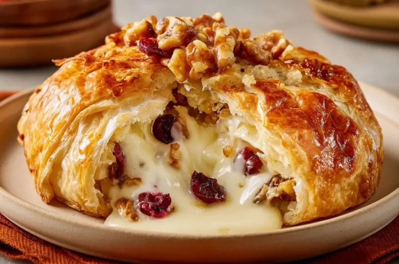 Cranberry Walnut Baked Brie