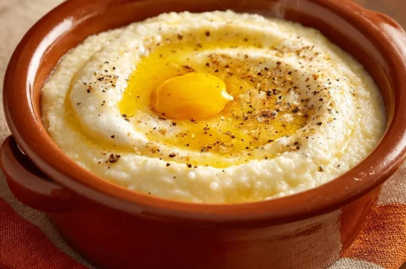 Creamy Grits with Sunny-Side Up Egg