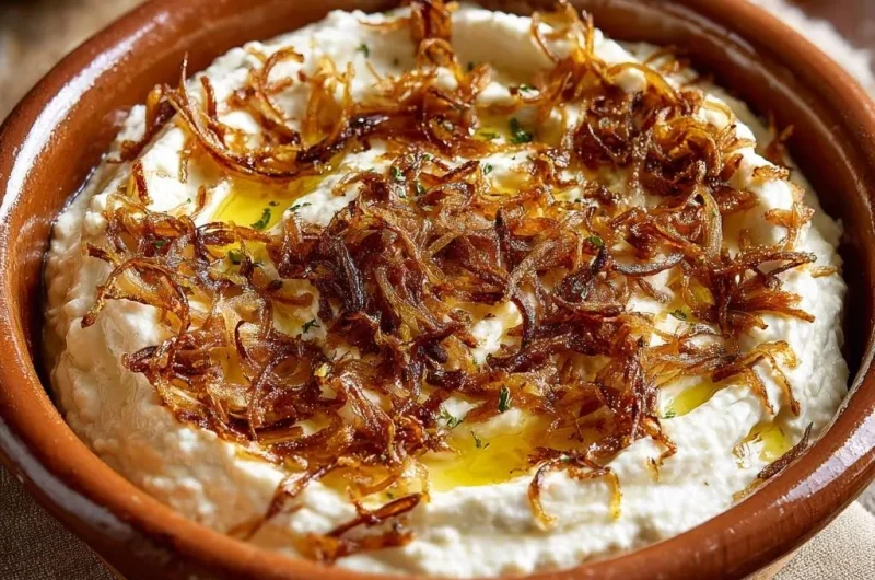 Creamy Labneh with Crispy Onions