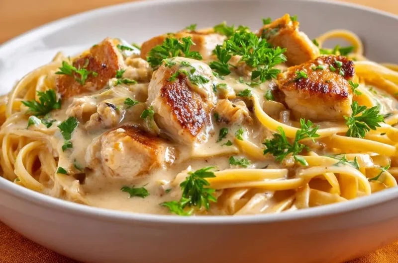 Creamy Mushroom Chicken Pasta