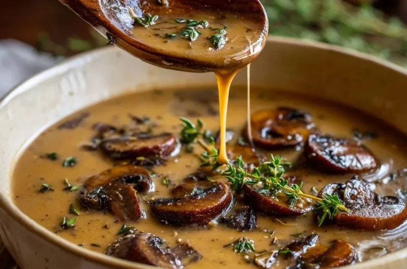 Creamy Mushroom Thyme Soup
