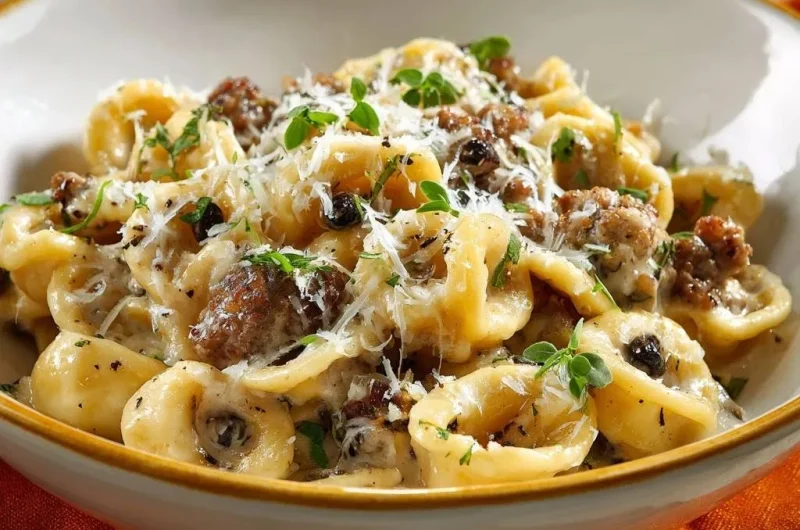 Creamy Sausage Orecchiette