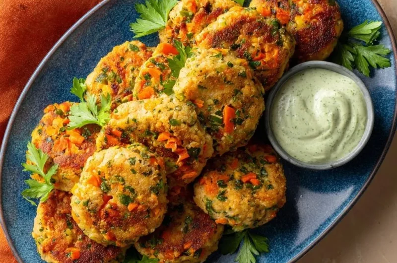 Crispy Carrot Parsley Fritters