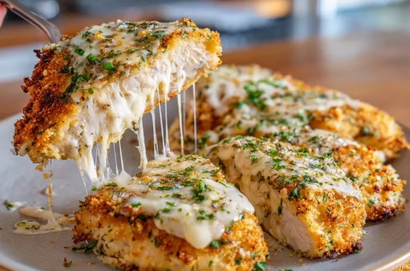 Crispy Cheesy Chicken Cutlets