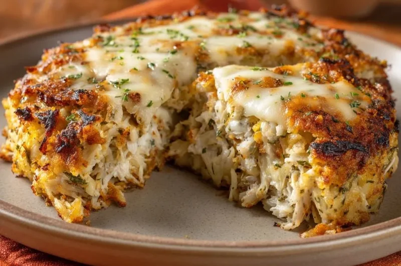 Crispy Cheesy Crab Rice Cakes