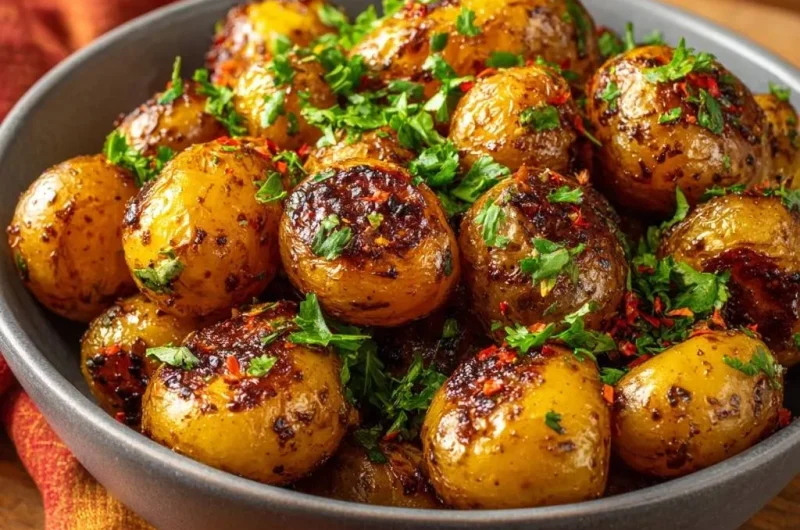 Crispy Chili Baby Potatoes