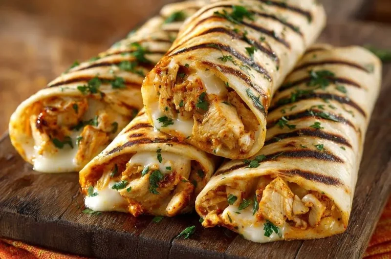 Crispy Grilled Chicken Quesadillas