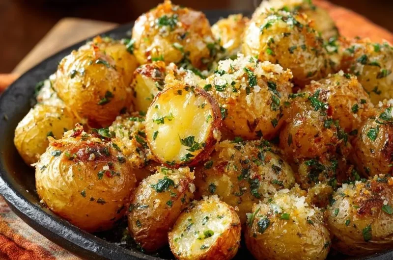 Garlic Parmesan Baby Potatoes
