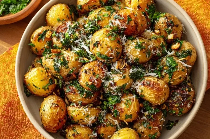 Garlic Parmesan Baby Potatoes