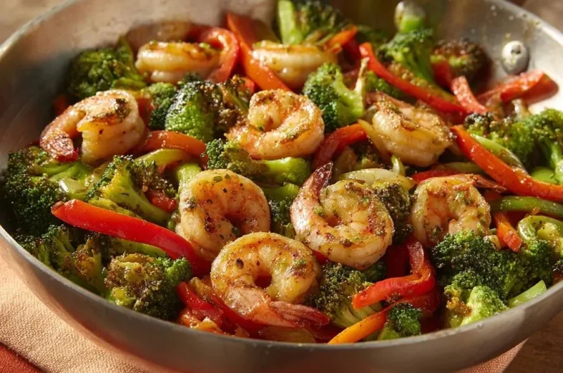 Garlic Pepper Shrimp Stir-Fry