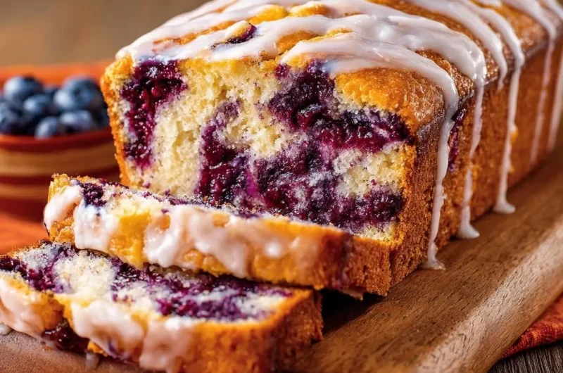 Glazed Blueberry Loaf