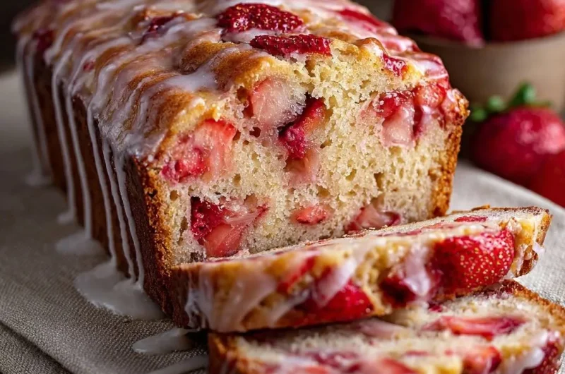 Glazed Strawberry Bread