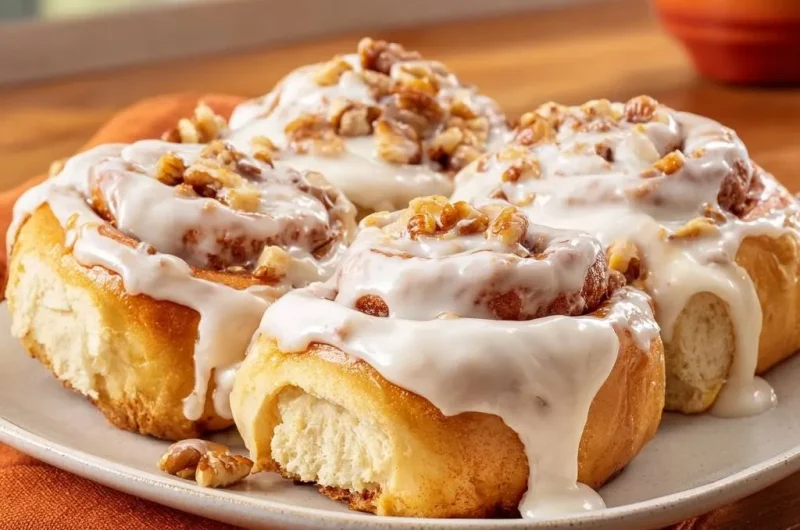 Gooey Walnut Cinnamon Rolls