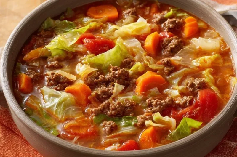 Hearty Beef Cabbage Soup