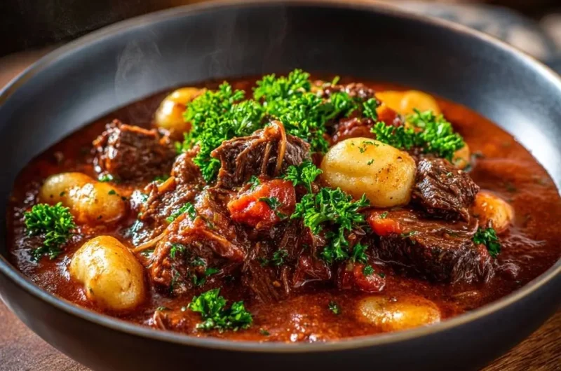 Hearty Beef Gnocchi Stew