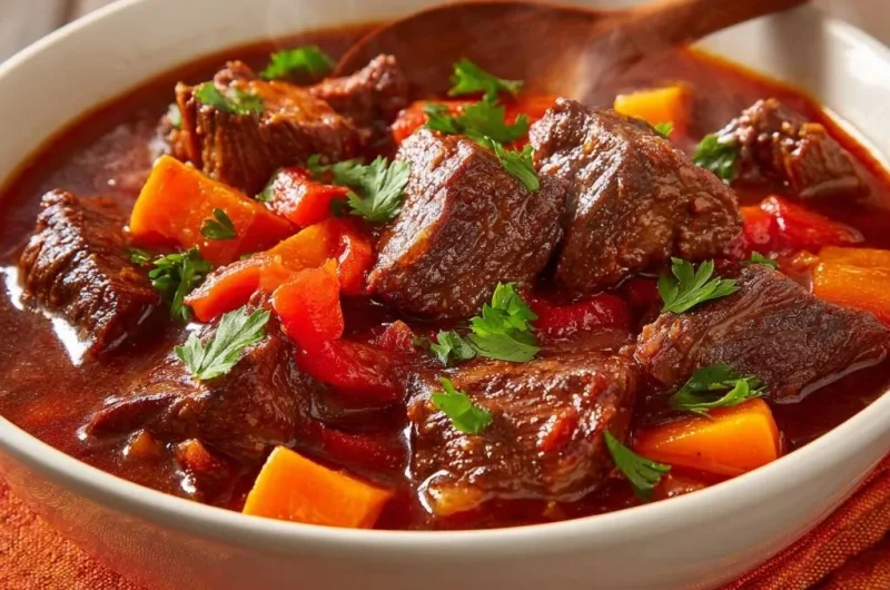 Hearty Beef Sweet Potato Goulash