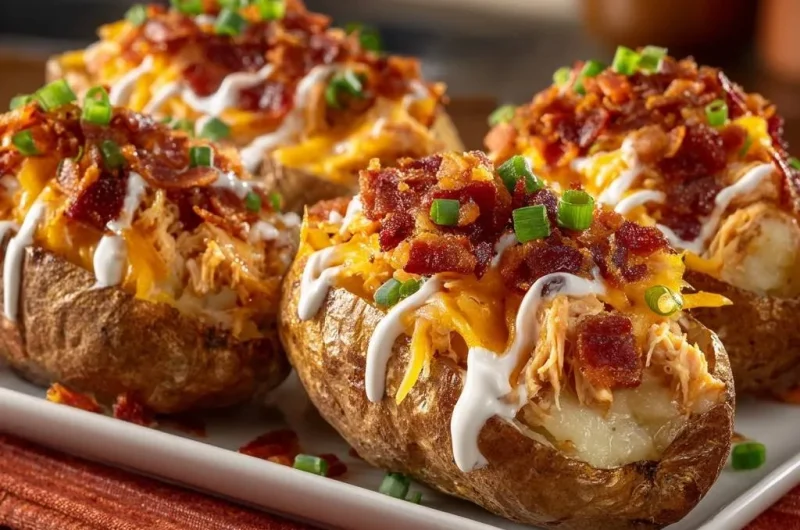 Loaded Chicken Baked Potatoes
