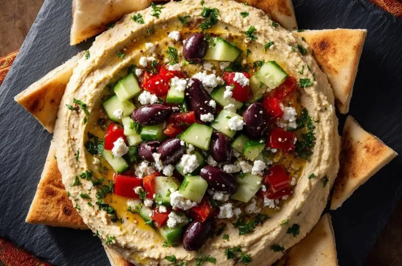 Loaded Greek Hummus Platter