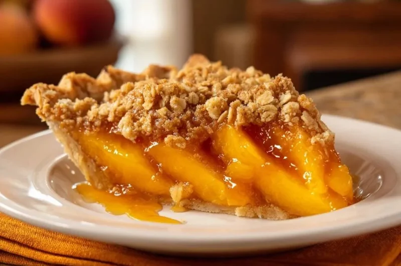 Peach Crumble Pie