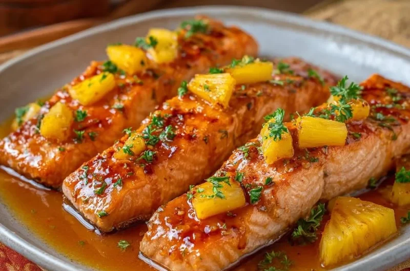 Pineapple Glazed Salmon
