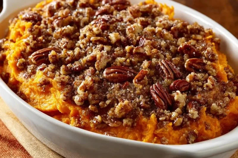 Praline Pecan Sweet Potato Casserole