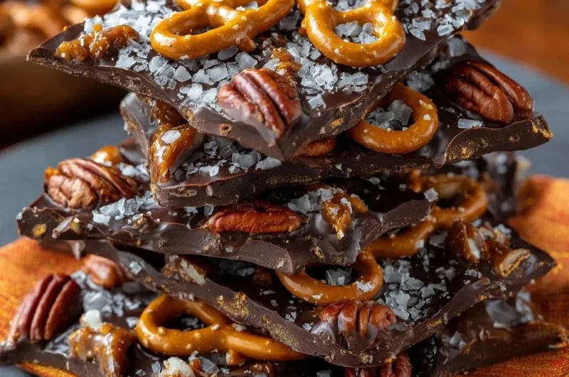 Pretzel Pecan Sea Salt Chocolate Bark