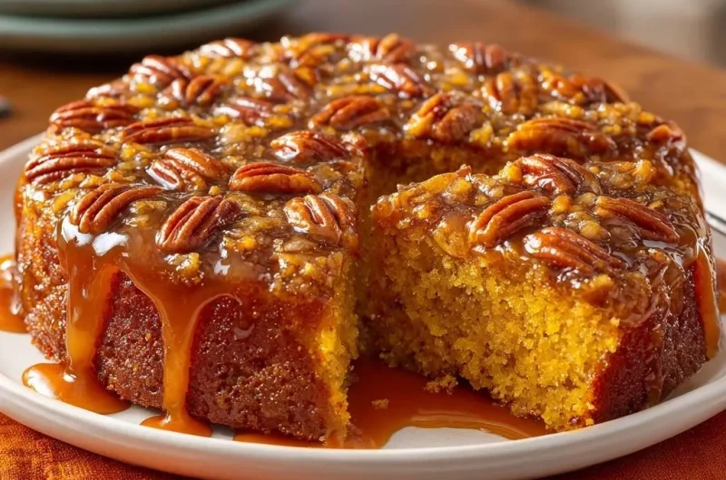 Pumpkin Pecan Upside-Down Cake
