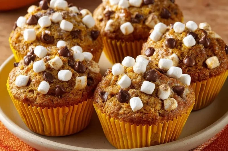 Pumpkin S'mores Muffins