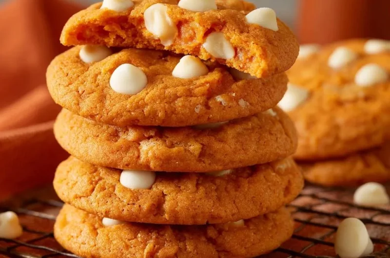 Pumpkin White Chocolate Chip Cookies