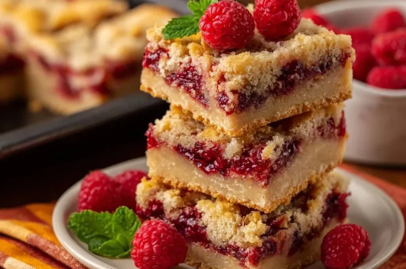 Raspberry Crumb Bars