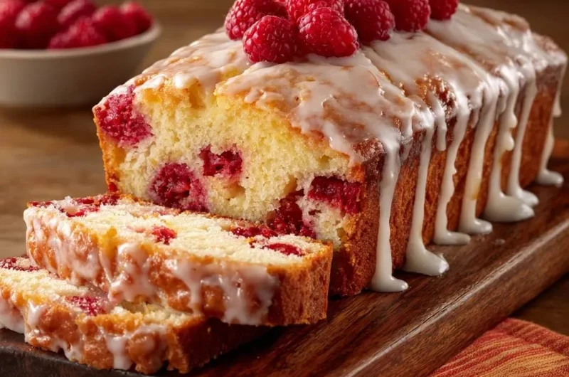 Raspberry Glaze Loaf