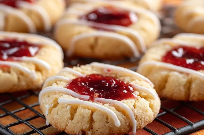 Raspberry Thumbprint Cookies
