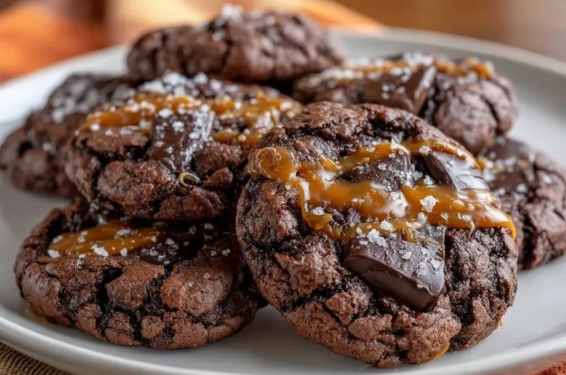 Salted Caramel Chocolate Cookies