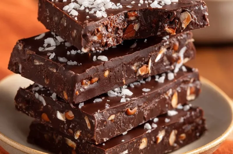 Sea Salt Almond Dark Chocolate Bark