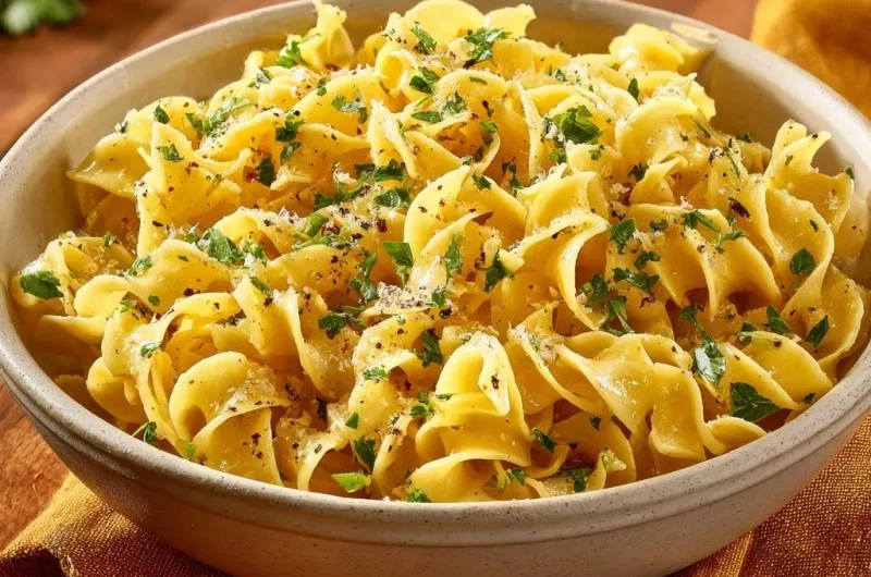 Silky Parmesan Pepper Egg Noodles