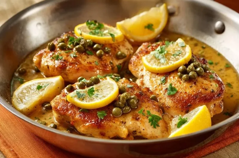 Skillet Lemon Caper Chicken