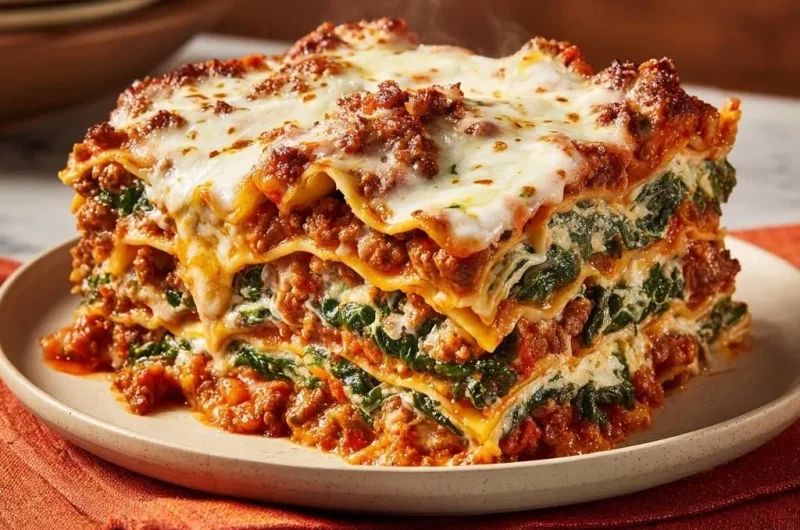Spinach Beef Lasagna
