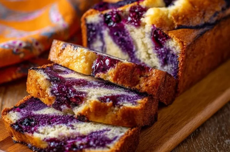 Swirled Blueberry Loaf