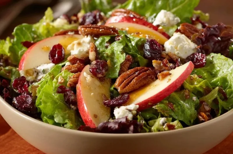 Apple Cranberry Pecan Blue Cheese Salad